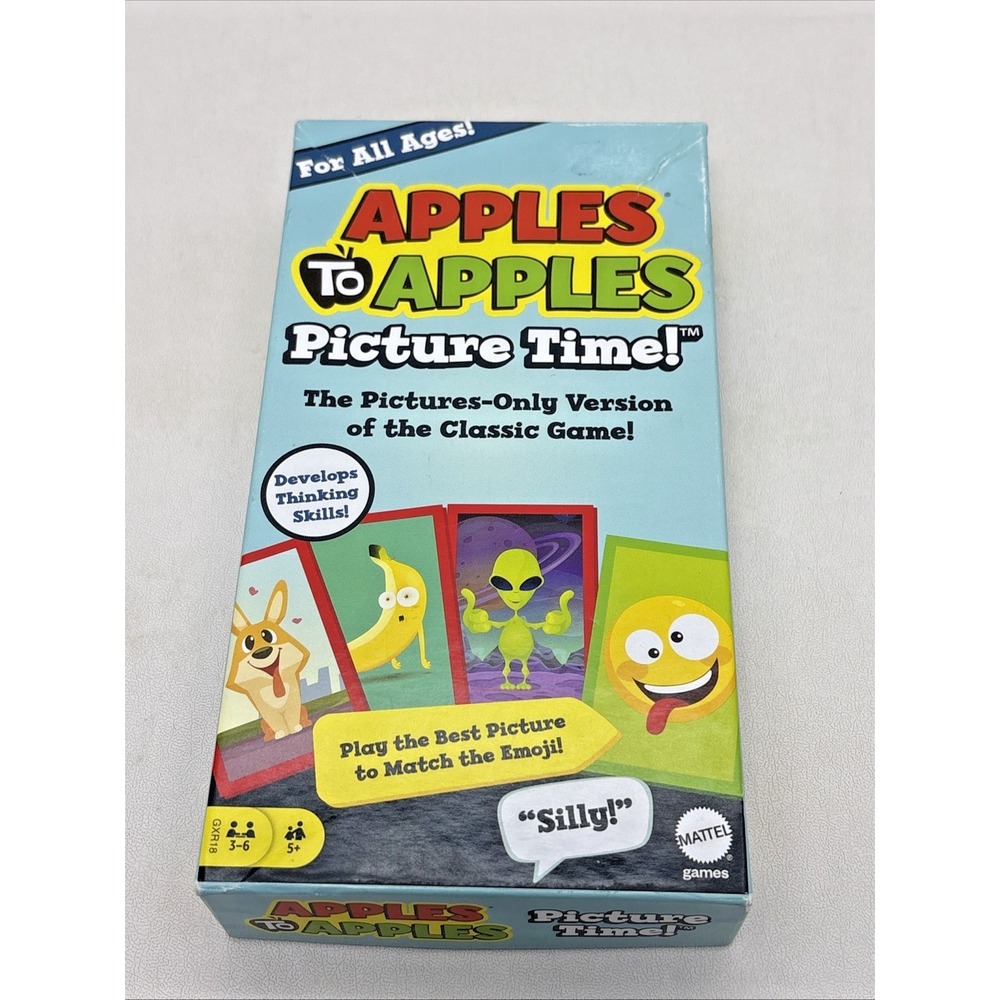 Apples To Apples Picture Time Mattel Card Game Missing 3 Cards No Instructions